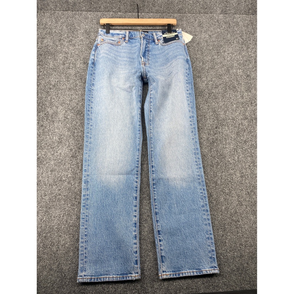 Abercrombie & Fitch Athletic Straight Jeans Mens 30x32 Blue Vintage Stretch NWT
